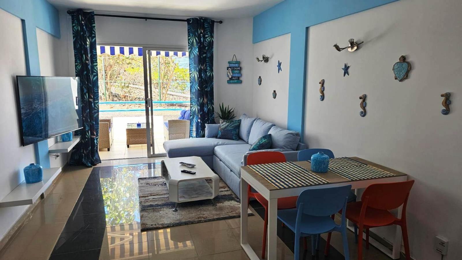 פלאיה פראיסו Blue Bay Paradise - Beach Front Apartment With Sea View מראה חיצוני תמונה