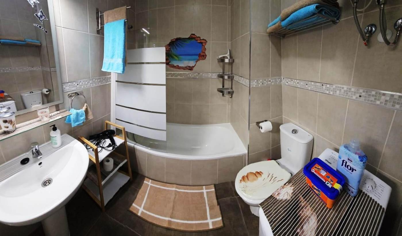 פלאיה פראיסו Blue Bay Paradise - Beach Front Apartment With Sea View מראה חיצוני תמונה