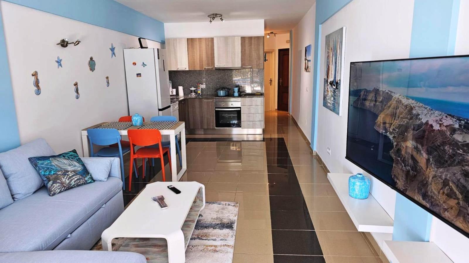פלאיה פראיסו Blue Bay Paradise - Beach Front Apartment With Sea View מראה חיצוני תמונה