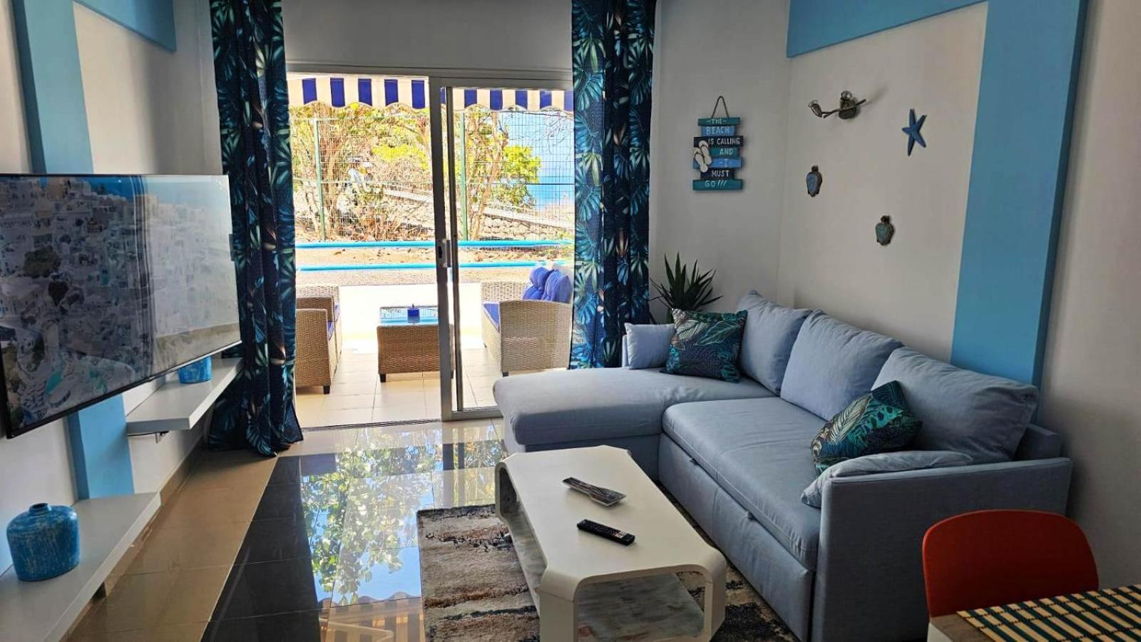 פלאיה פראיסו Blue Bay Paradise - Beach Front Apartment With Sea View מראה חיצוני תמונה